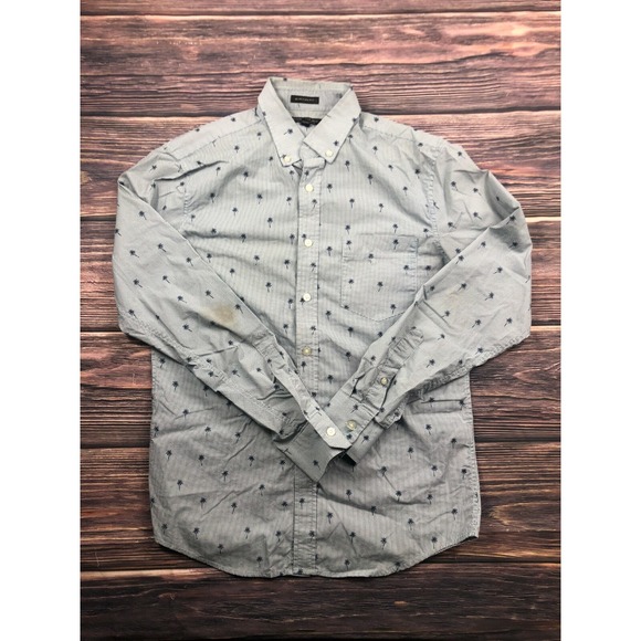 Banana Republic Other - Banana Republic Mens Small Slim Flex Fit Stretch Button Down Shirt Palm Trees